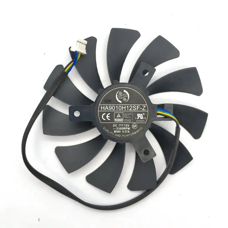 

The New Original for MSI RX560 GTX1050 GTX1060 AERO ITX Video Graphics card cooling fan HA9010H12SF-Z DC12V 0.57A 3300RPM M560
