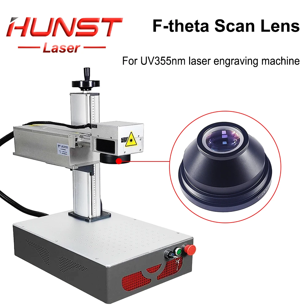 Hunst F-Theta 355nm UV Laser Scan Lens 110X110mm 200X200mm 300X300mm Field Mirror for UV Laser Engraving Machine