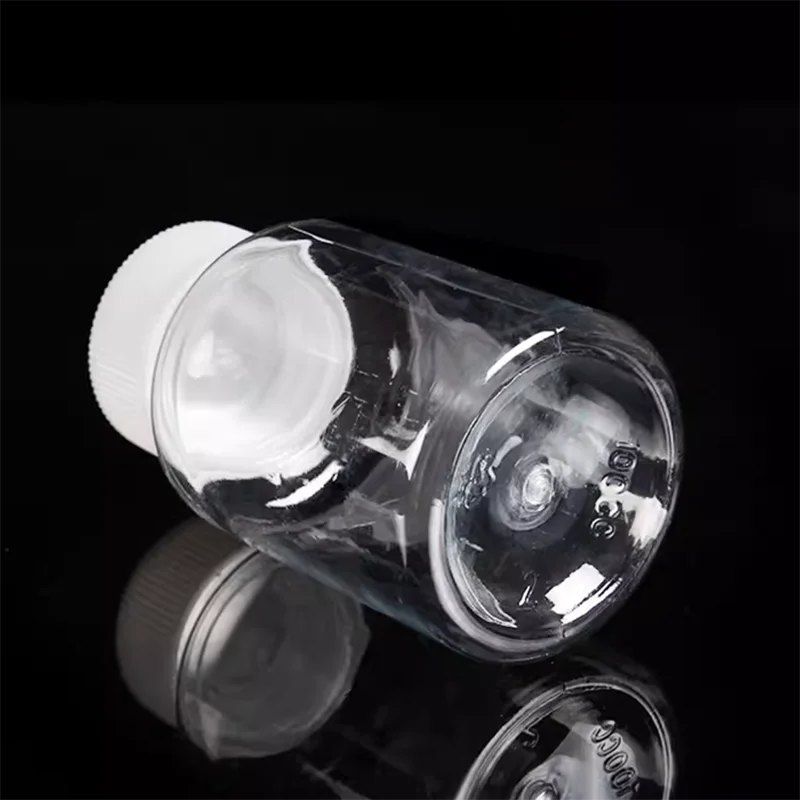 Transparent pet bottle sub-bottle plastic bottle with lid sample bottle small medicine bottle packaging bottle small empty bottl