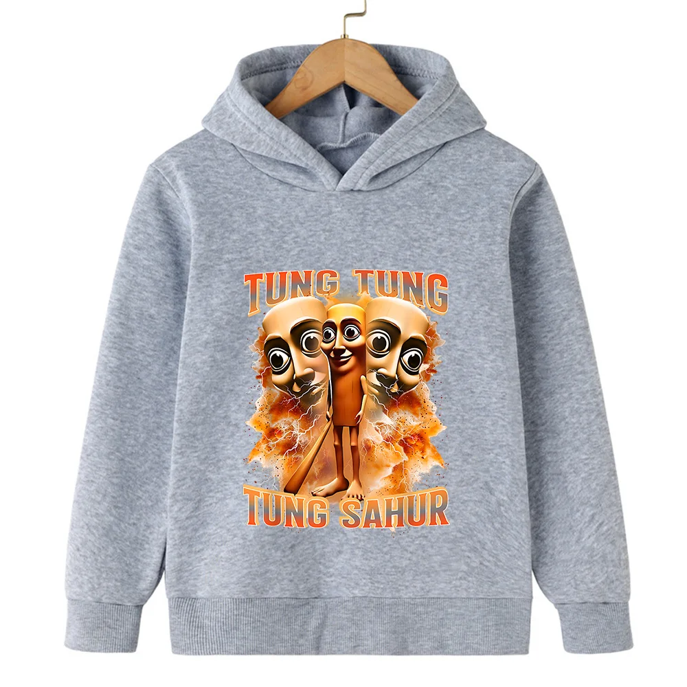 الإيطالية Brainrot شخصية 2d الأطفال مقنعين البلوز الخريف والشتاء الدافئة الفتيان والفتيات الدافئة البلوز متعة Ashionable