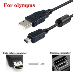 Para cámara Olympus Cable de datos USB CB-USB6 Cable de 12 pines E-PL3 E450 E400 SZ-14 U1070 SZ-31MR OM-D E-M5 TG-1 Cable de cámara Tough3000