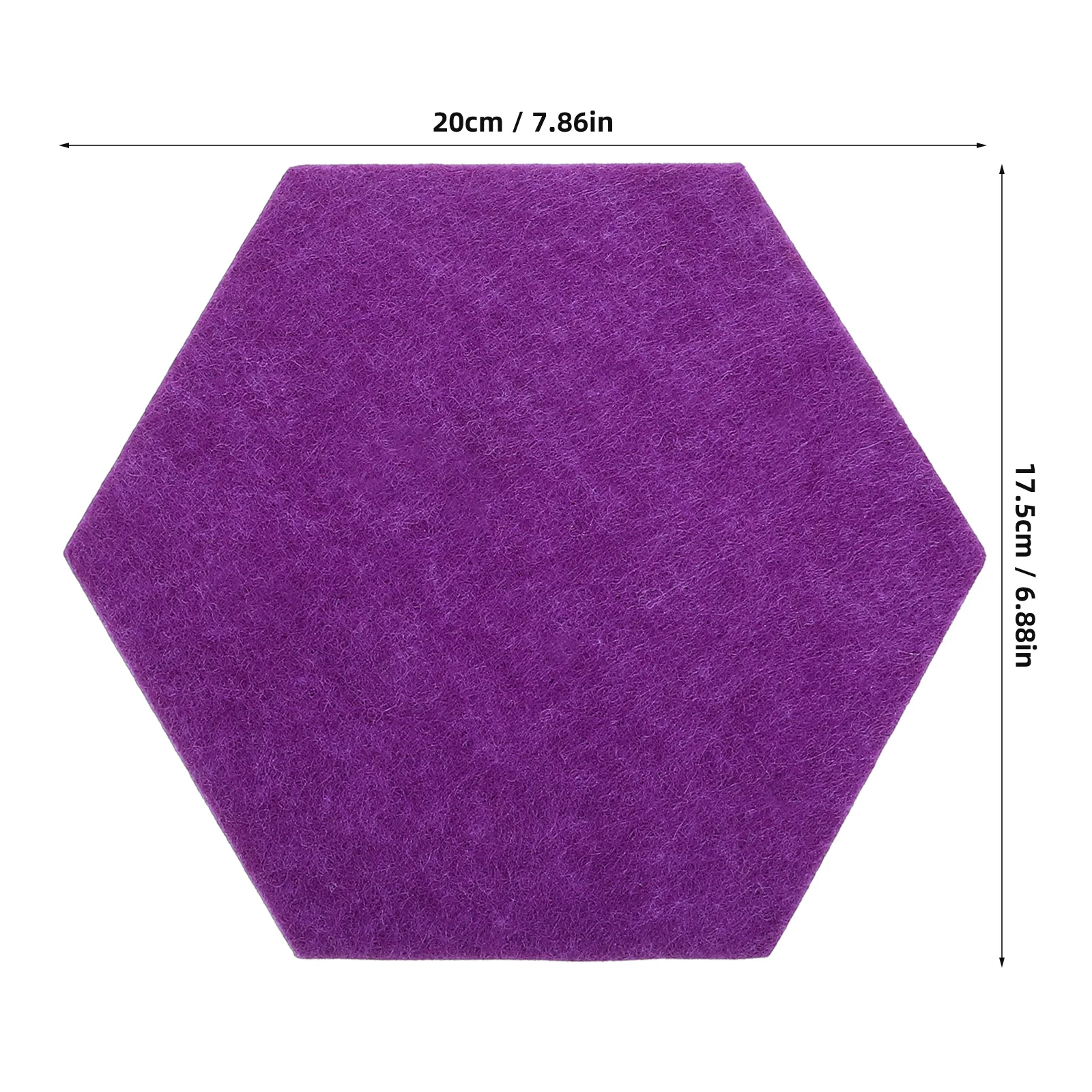 10 Pcs 육각형 펠트 게시판 타일 17x20cm 자기 접착제 벽 스티커 화이트 그레이 레드 메모 핀 보드