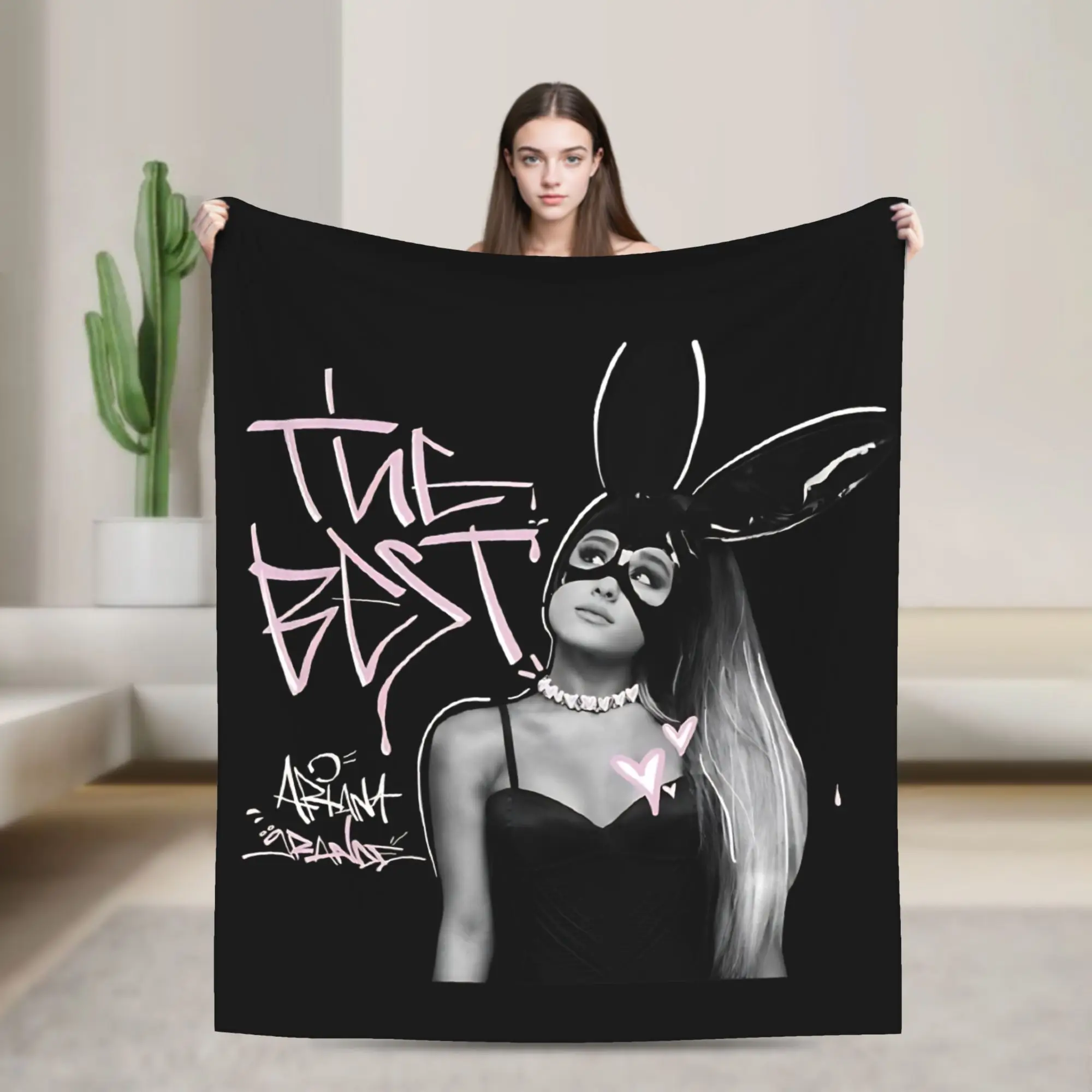 

Ariana GrandesMelody in Motion Blanket Cover Fuzzy Throw Blankets Summer Air Conditioning Decoration Soft Warm Bedspreads,