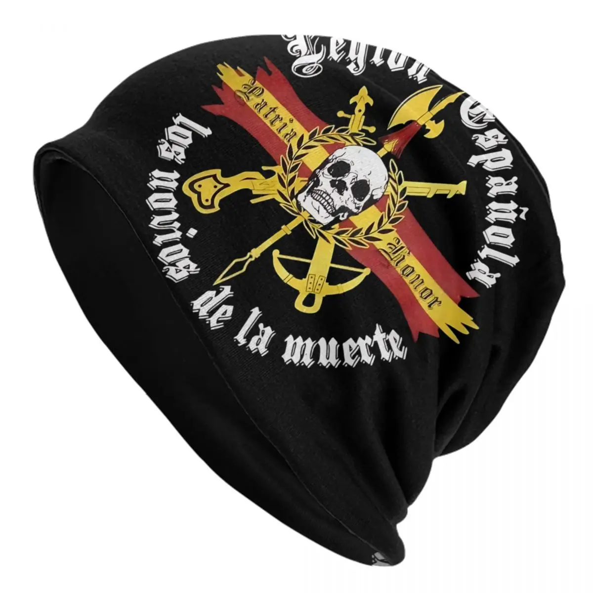 Spanish Legion Flag Beanie Cap Unisex Winter Warm Bonnet Femme Knitting Hats Street Outdoor Skullies Beanies Caps For Men Women