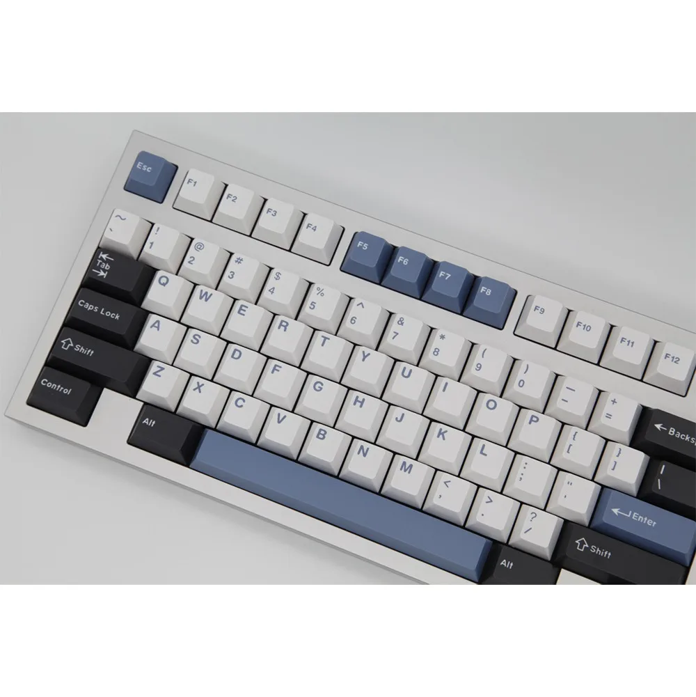 أغطية مفاتيح Arctic GMK ISO أدخل 7U Space ABS Cherry Profile Double Shot Keycap لـ MX Switch أغطية مفاتيح مخصصة للوحة المفاتيح الميكانيكية