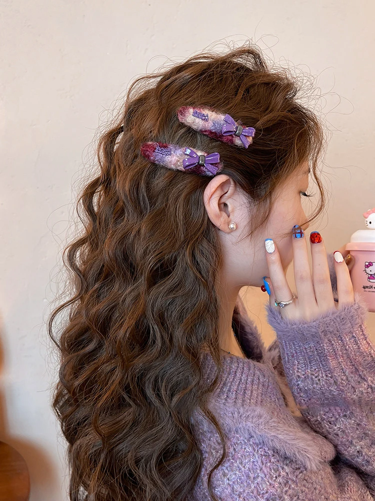 lastkiss-plush-knot-hair-clip-women's-new-2026-elegant-sensation-forehead-bangs-side-clip-seamless-hair-accessories