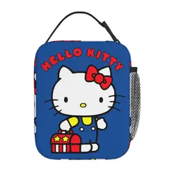 Cartoon Hello Kitty Cat accessori borse per il pranzo isolate per i gatti da viaggio borsa per la conservazione degli alimenti scatola per il pranzo termica riutilizzabile