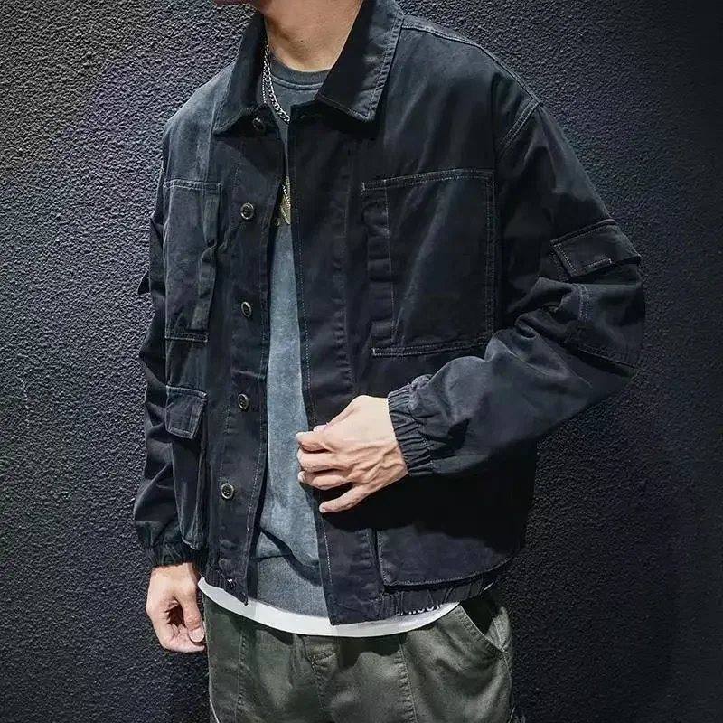 العصرية الرجال الدنيم سترة البضائع زر الفاخرة أبلى مصمم الملابس الرجالية وصفت راعية البقر عارضة الذكور جان معاطف السعر المنخفض غسلها