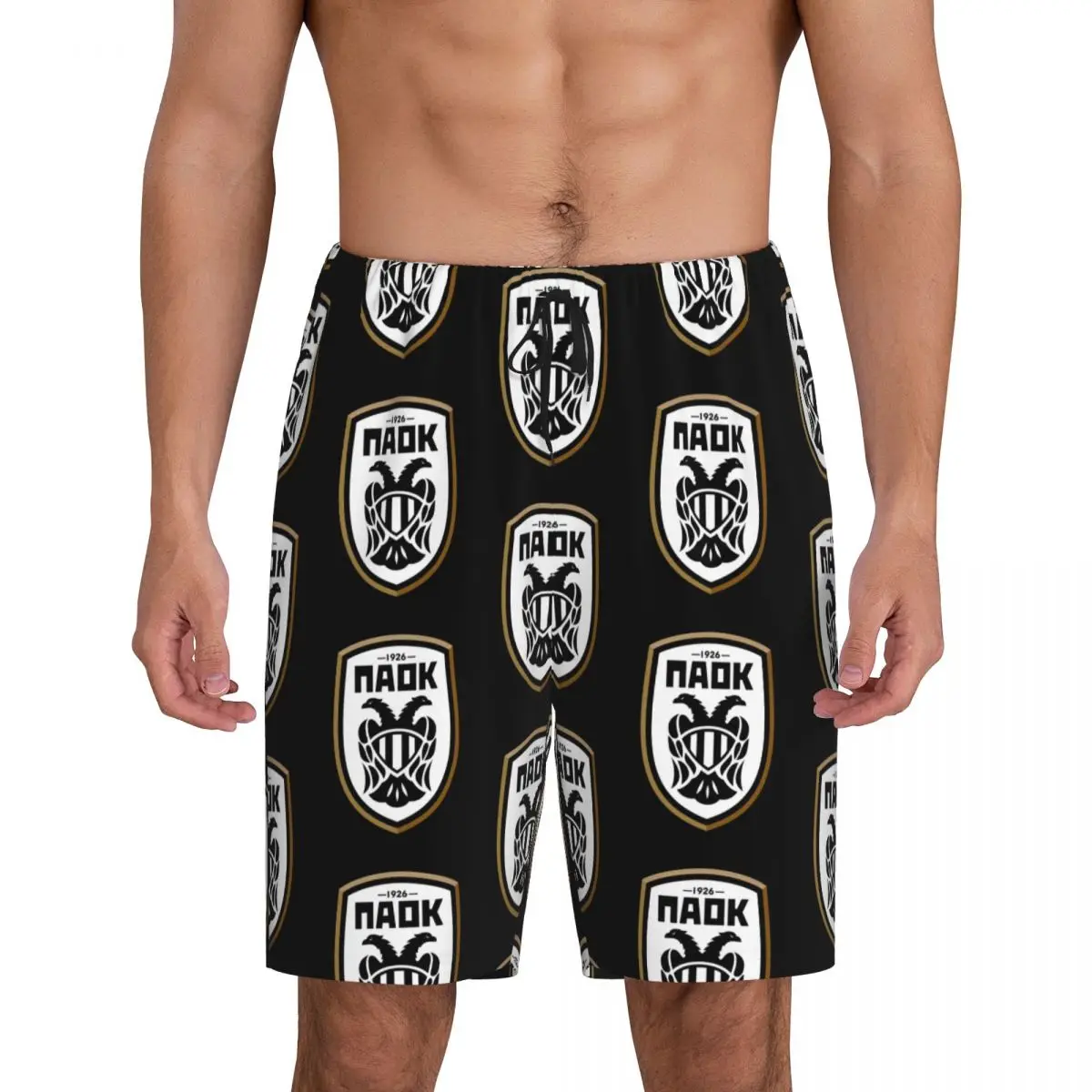 

Короткие пижамные штаны для мужчин PAOK, для фанатов греческого футбола из Салоники, для сна и отдыха