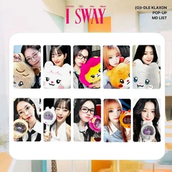 5 pz/set KPOP (G)I-DLE I SWAY Mini Album POP-UP Light Stick photobars Miyeon Soyeon Shuhua Selfie Lomo Cards cartoline fan regalo