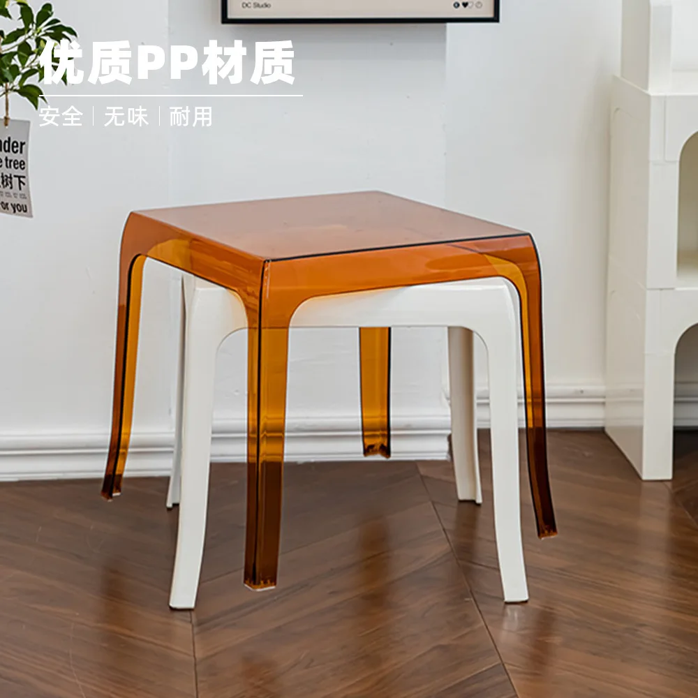 Table à thé salon petite table basse créative table carrée en acrylique