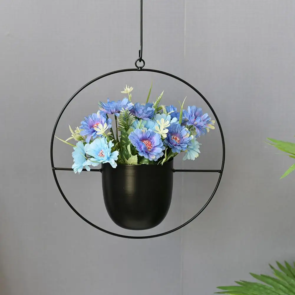 Durable Flower Hanging Pot Eco-friendly Decorative Portable Strong Load Bearing Hanging Pot