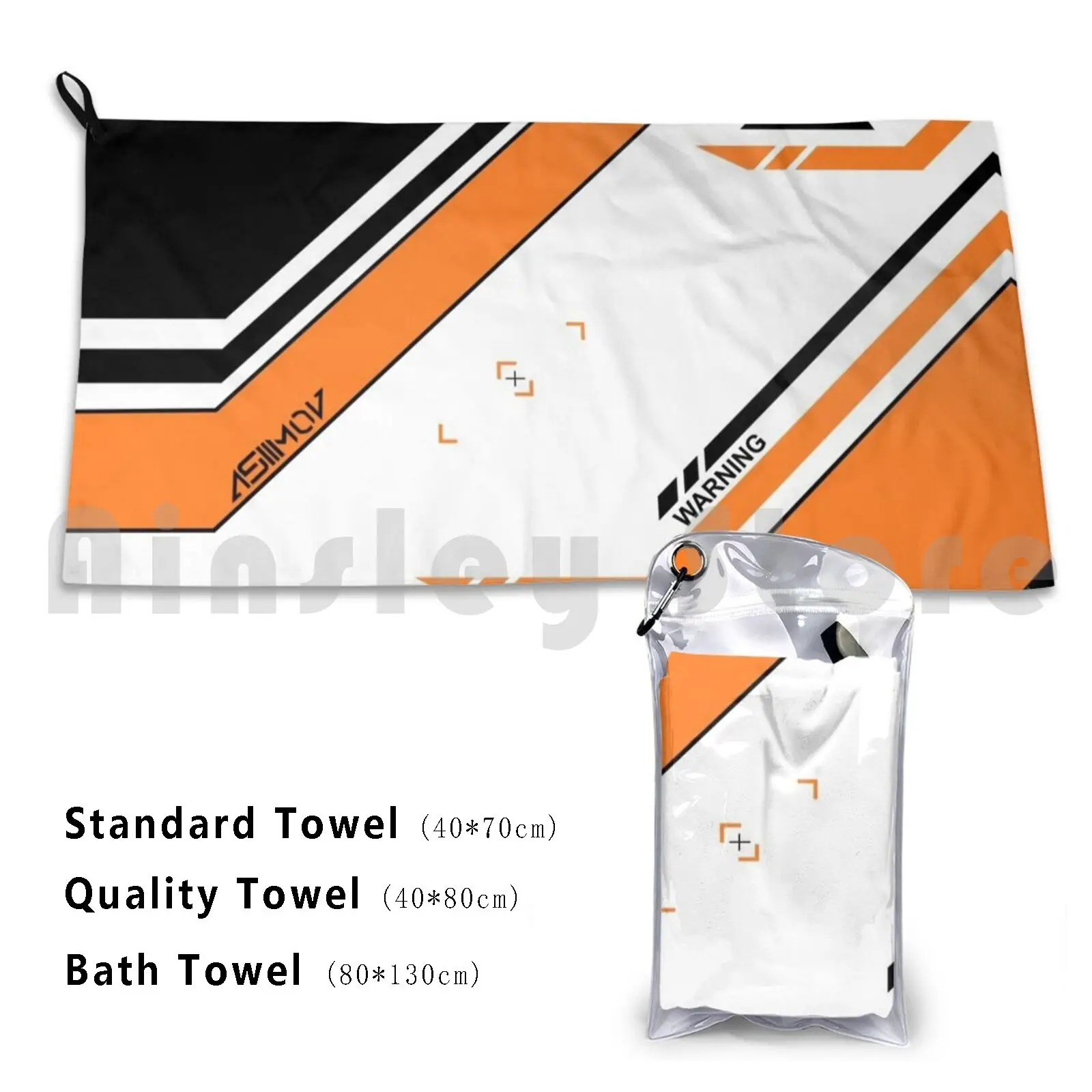 Counterstrike Asiimov Skin Texture Bath Towel Beach Cushion Counterstrike Csgo Asiimov Skin Weapon Skin Game Orange