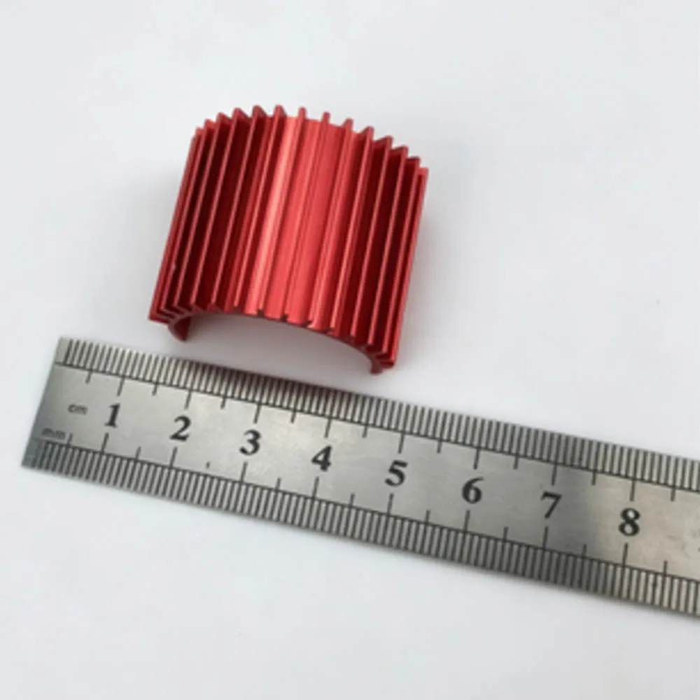 Aluminum Alloy Motor Heat Sink Motor Cooler for WPL 370 380 Motor HUANQI 710 731 732 733 734 1/16 RC Car view 2