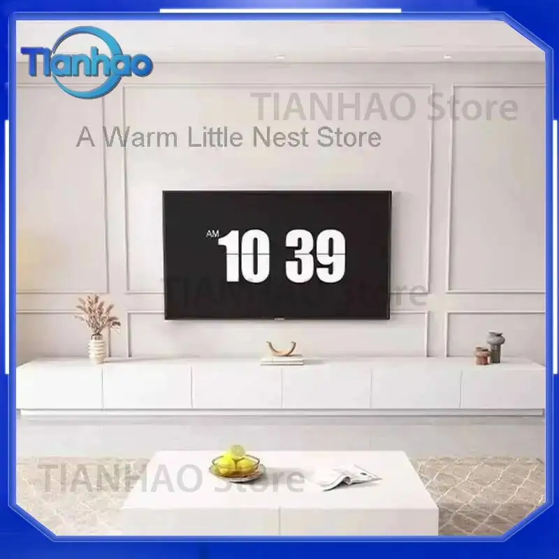 TV Stand Organizer with Storage Drawers Universal White Cabinet Fireplace TV Table Wood TV Support for Italian Furniture