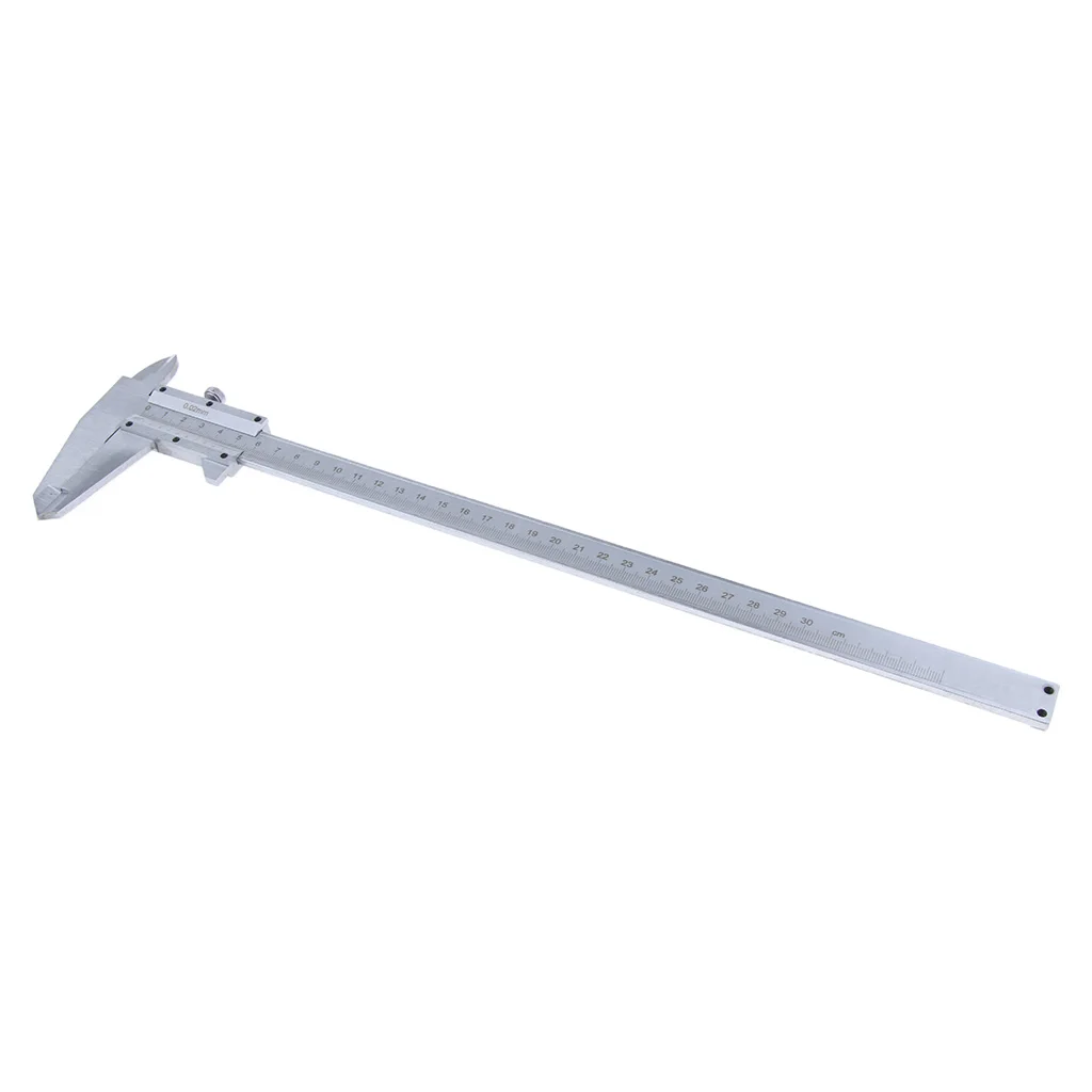 

Штангенциркуль премиум-класса из углеродистой стали, метрический, диапазон 0–300 мм, точность 0,02 мм