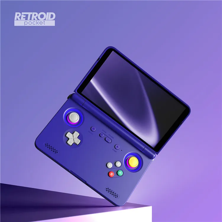 New Retroid Pocket Flip 2 Handhelds Game Consoles WiFi 6 SD865 5.5