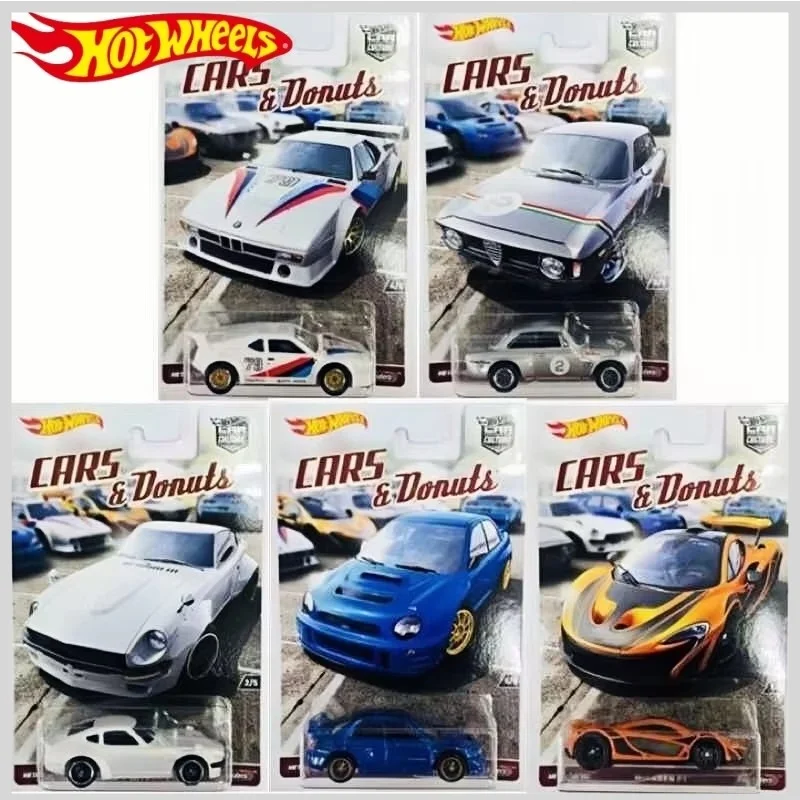 

New Hot Selling Genuine Hot Wheels Donut Series Collectible Alloy Car Model Toy Desktop Decoration Children'S Birthday Gifts
