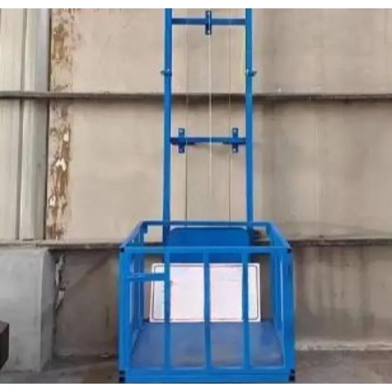 مصنع الرفع الهيدروليكي الكهربائي المخصص البضائع المنزلية المضادة للسقوط التحكم عن بعد رافعة مصعد البضائع الصغيرة منصة بسيطة #5
