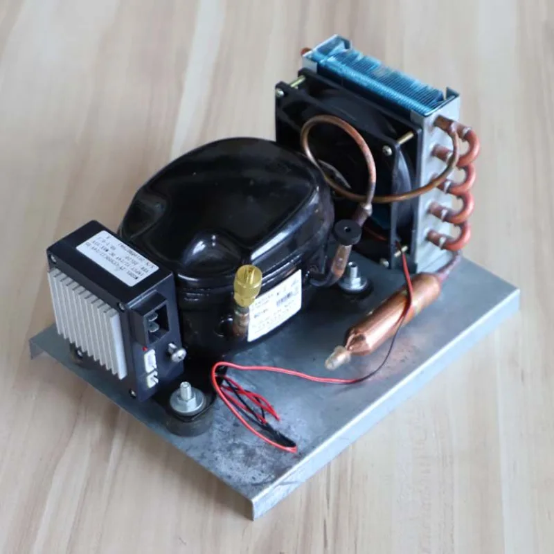 BD15HC DC Compressor Unit 12V/24V - Car Refrigerator Freezer Condensing Unit for RV & Truck Cooling