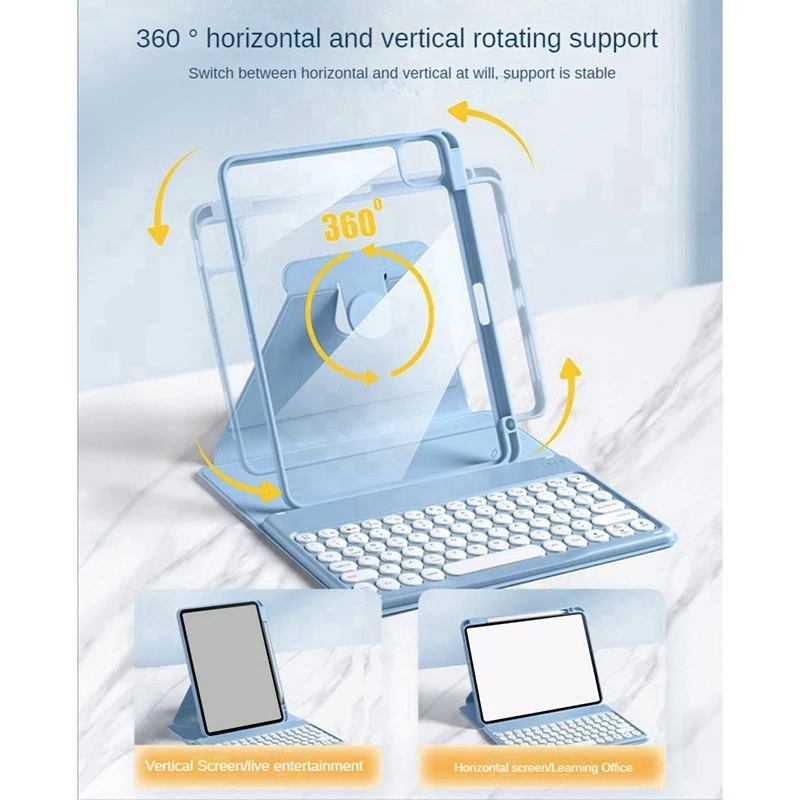 A56G-Wireless Bluetooth Keyboard For Ipad Air5 PRO Generation Case 10.9 Inch Bluetooth Keyboard With Pen Slot