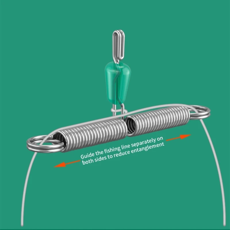 

Twisted Line Hook Rigs Hook Wire Arm Line Space Bifurcation Fishing Balance Rigs T Balance Spring Rope