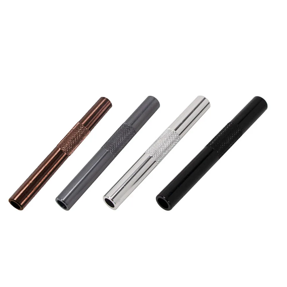 70mm Durable Aluminum Alloy Straw Metal Tube Cool Gadget for Men Smoking Accessories