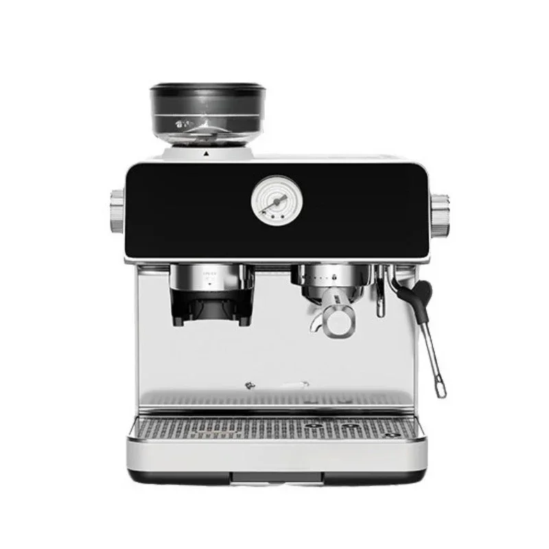Coffee machine grinding integrated commercial small semi-automatic Italian double pump