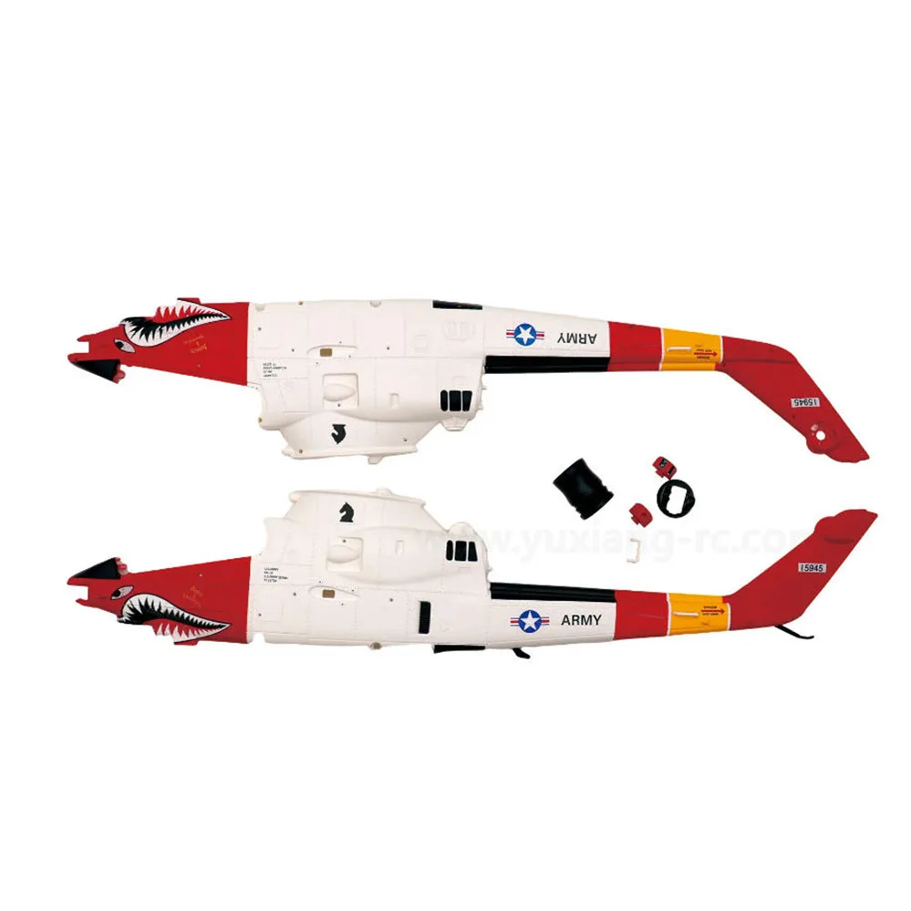 YUXIANG F112S AH-1 Cobra GPS-stabilisierter Hubschrauber Ersatzteil GPS-Rotorgehäuse Rumpf Hauptblatt Motor Hauptplatte Zubehör