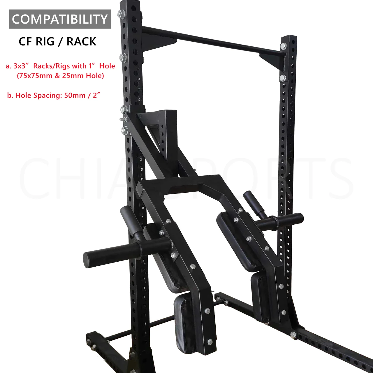 Frame Mounted Huck Simulator, Deep Squat, Shoulder Push Pad Rod, Deep Squat Stand, Special Multifunctional Fitness Equipment