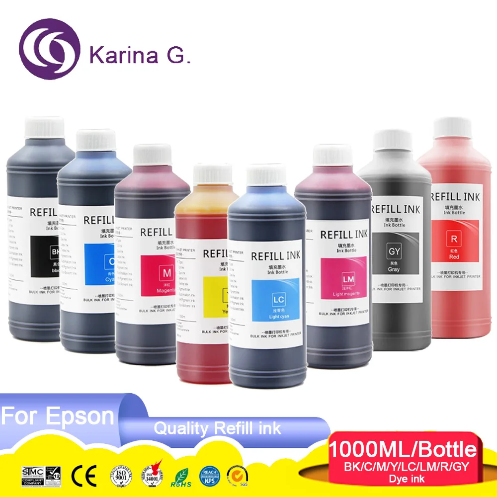 recarga tinta de tinta para impressora epson epson expression foto xp8500 xp9600 xp 8500 xp 8600 xp15000 312xl 314xl 378xl 478xl t0821 t0791 85n 1000ml por garrafa 01