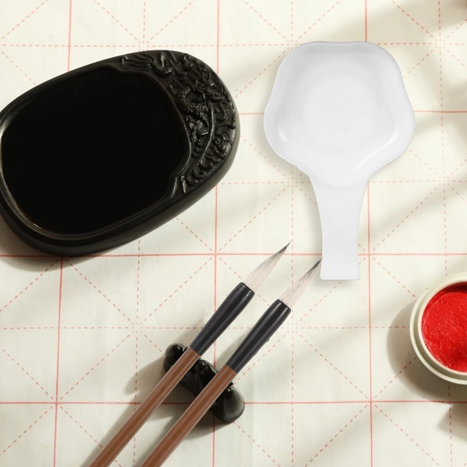 

20pcs Water Butterfly Pen Rest Brush Washing Tray Plastic Multi-Functional Ink Bowl For Chinese Calligraphy Painting Writing