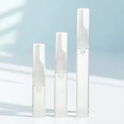 

15pcs Eye Cream Bottles 5ml 10ml 15ml Travel Size Airless Pump Containers Plastic Toiletries Dispenser Skincare Vacuum Storage