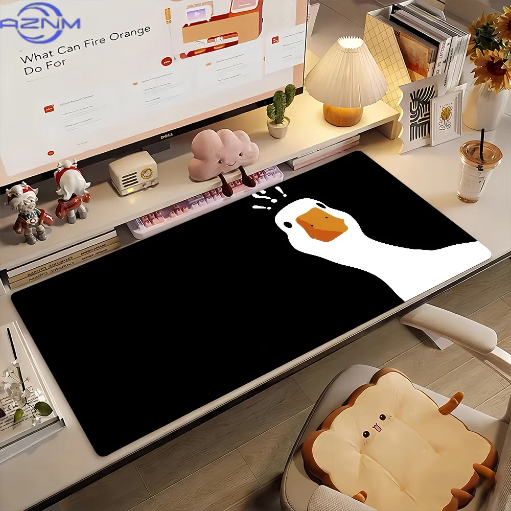 Divertida alfombrilla de ratón G-Goose, alfombrilla de escritorio con borde de bloqueo antideslizante, accesorios para PC y port