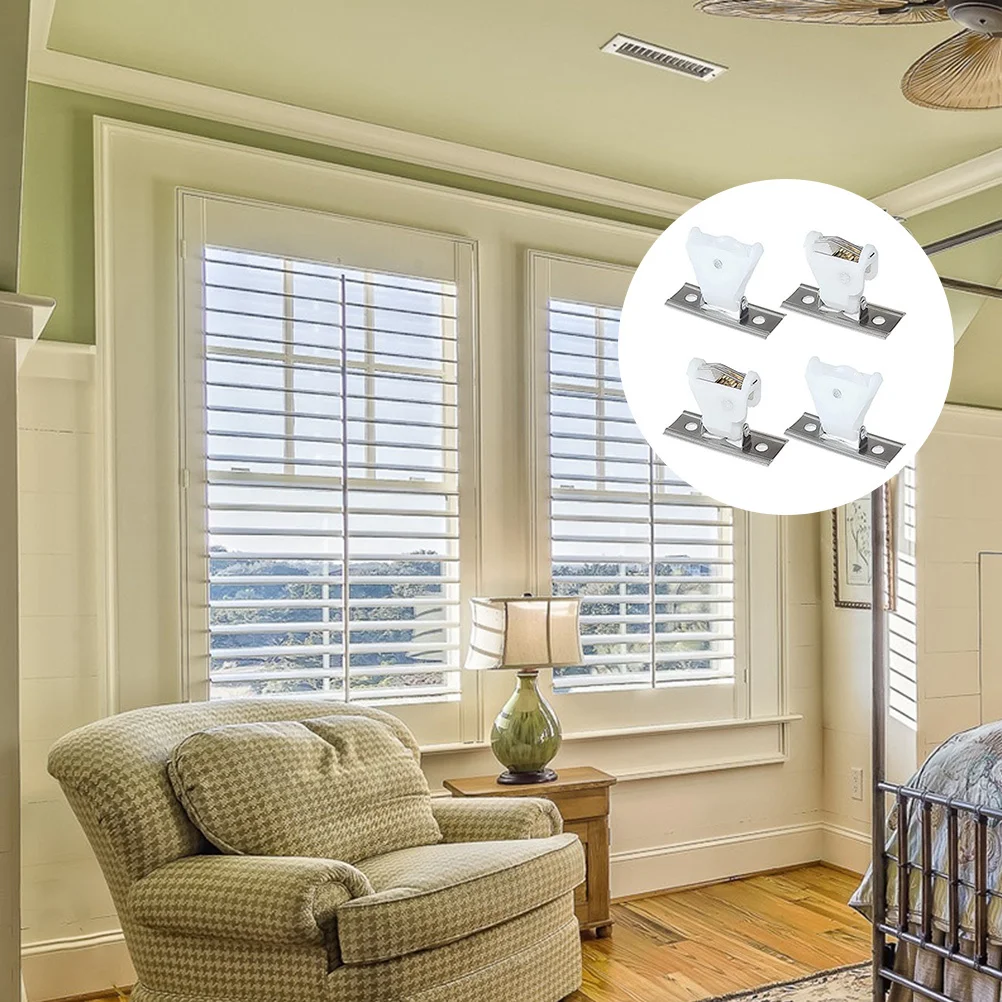 

1 set White Plastic Roman Shade Cord Locks Curtain Accessories for Blinds Fixing Smooth Moving Home Window Blind Supplies