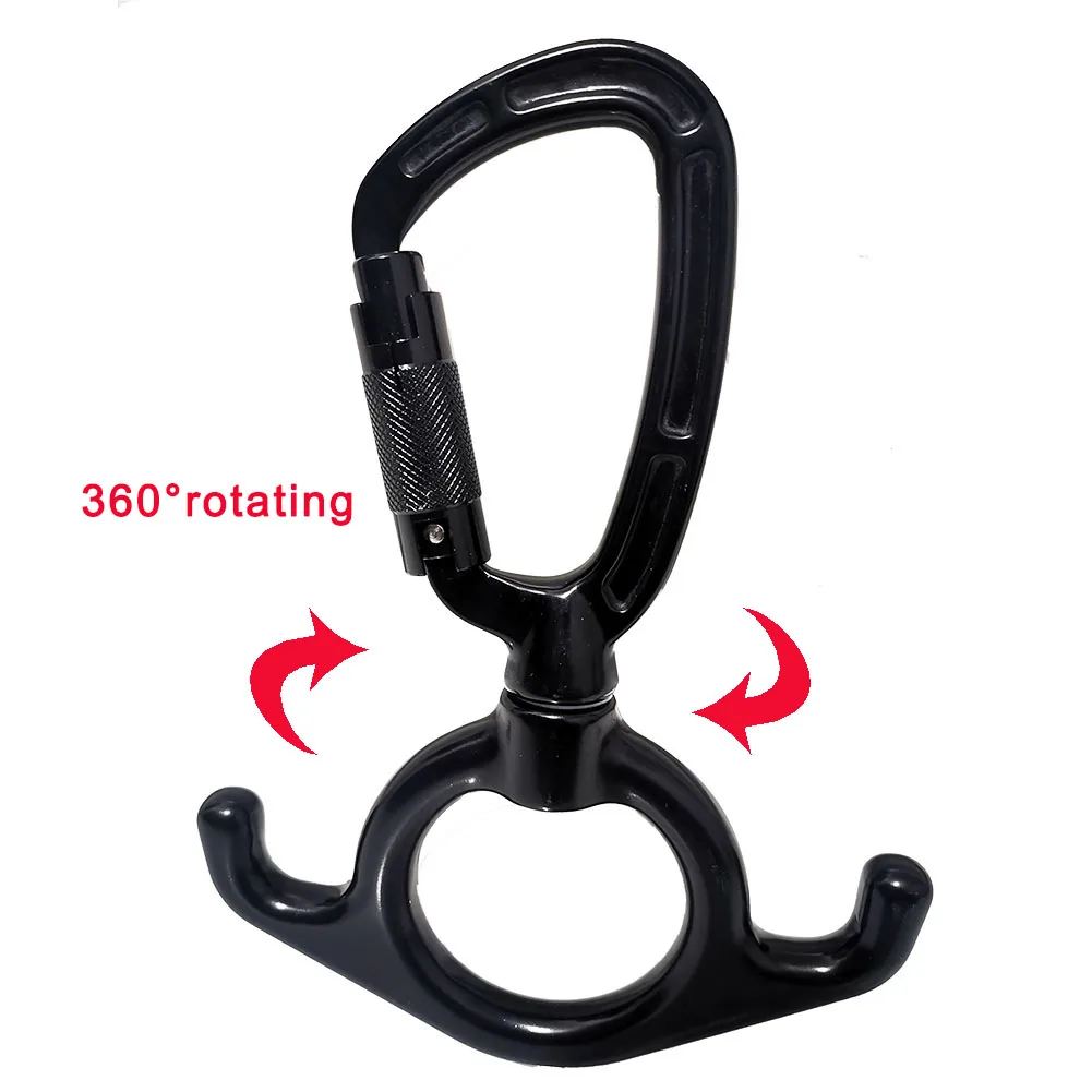 3 In 1 Hardware Figure 8  Carabiner  Swivel for Aerial Dance Silk Climbing Yoga Spinning Fly Aerial and Hammock Swing Fittings