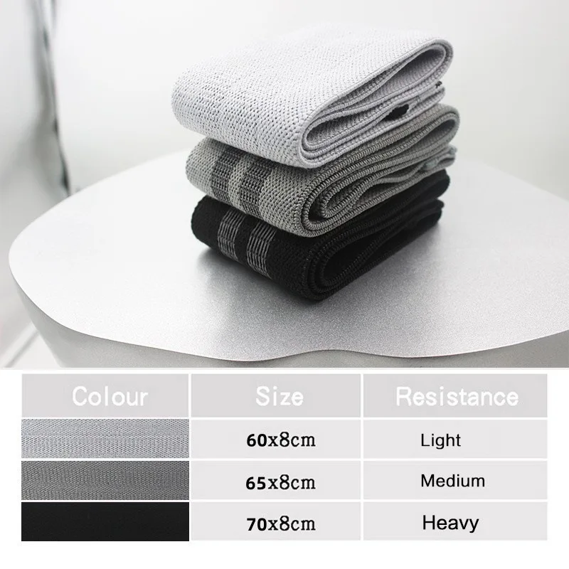Resistance Bands, Yoga Starter Sets for Women Men, 3 pcs Stretch Exercise Workout Bands for Booty Legs, Elastic Pilates Flexband