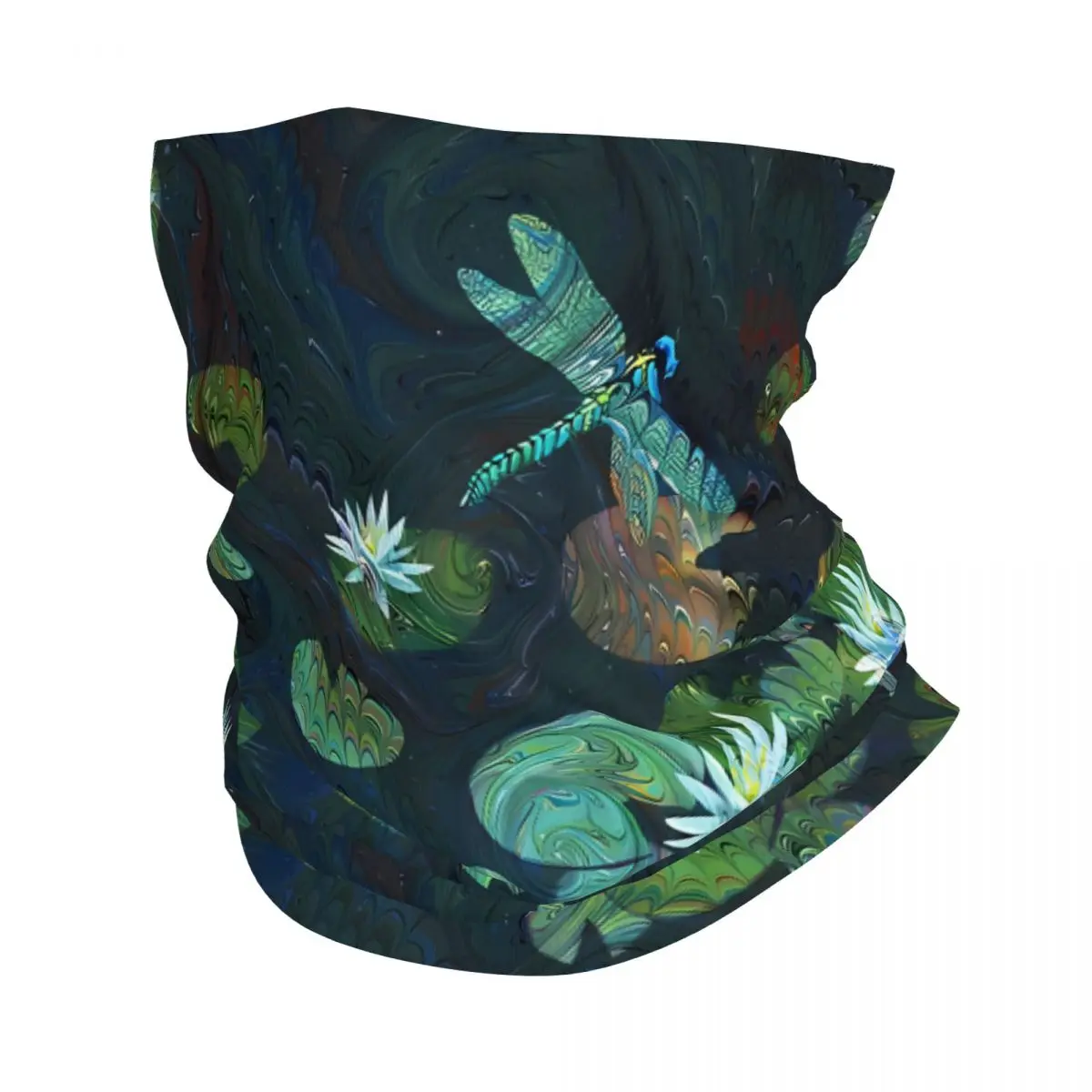 Dragonfly Scarf Neckerchief Neck Face Mask Polyester