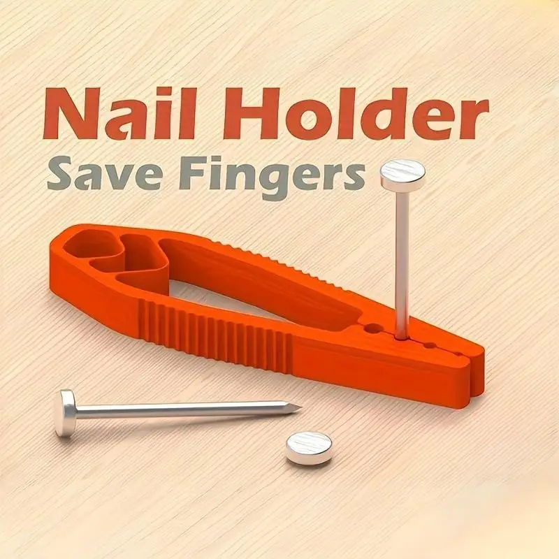 Portable Nail Fixer Tool Woodworking Nail Fixer Plastic Sliding Joint Pliers Protect Fingers For Maintenance And Woodworking