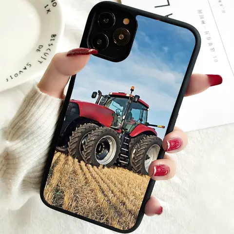 아이폰 5 5S SE 2020 휴대폰 커버 케이스, 고무 실리콘 농장 차량 트랙터용, 아이폰 6 6S 7 8 플러스 X XS XR 11 12 13 미니 14 프로 맥스