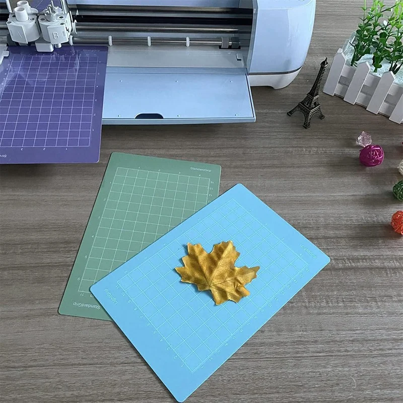 6PCS Schneidematte für Cutter Plotter Super Grip 6,5X4,5 Zoll und 12X4,5 Zoll Schneidunterlage Bastelmatte
