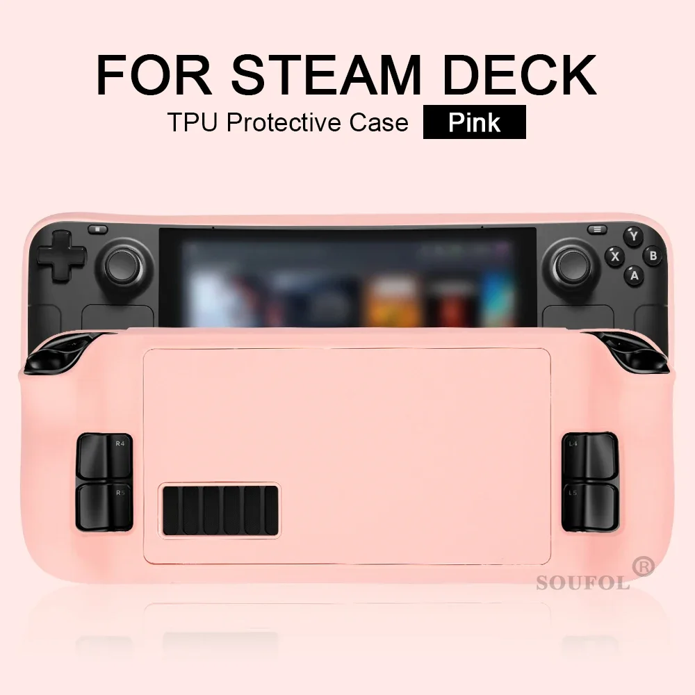 New Protective Case for Steam Deck Game Console Silicone Steam Host Anti-fall Silicone Protective Cover Accessories