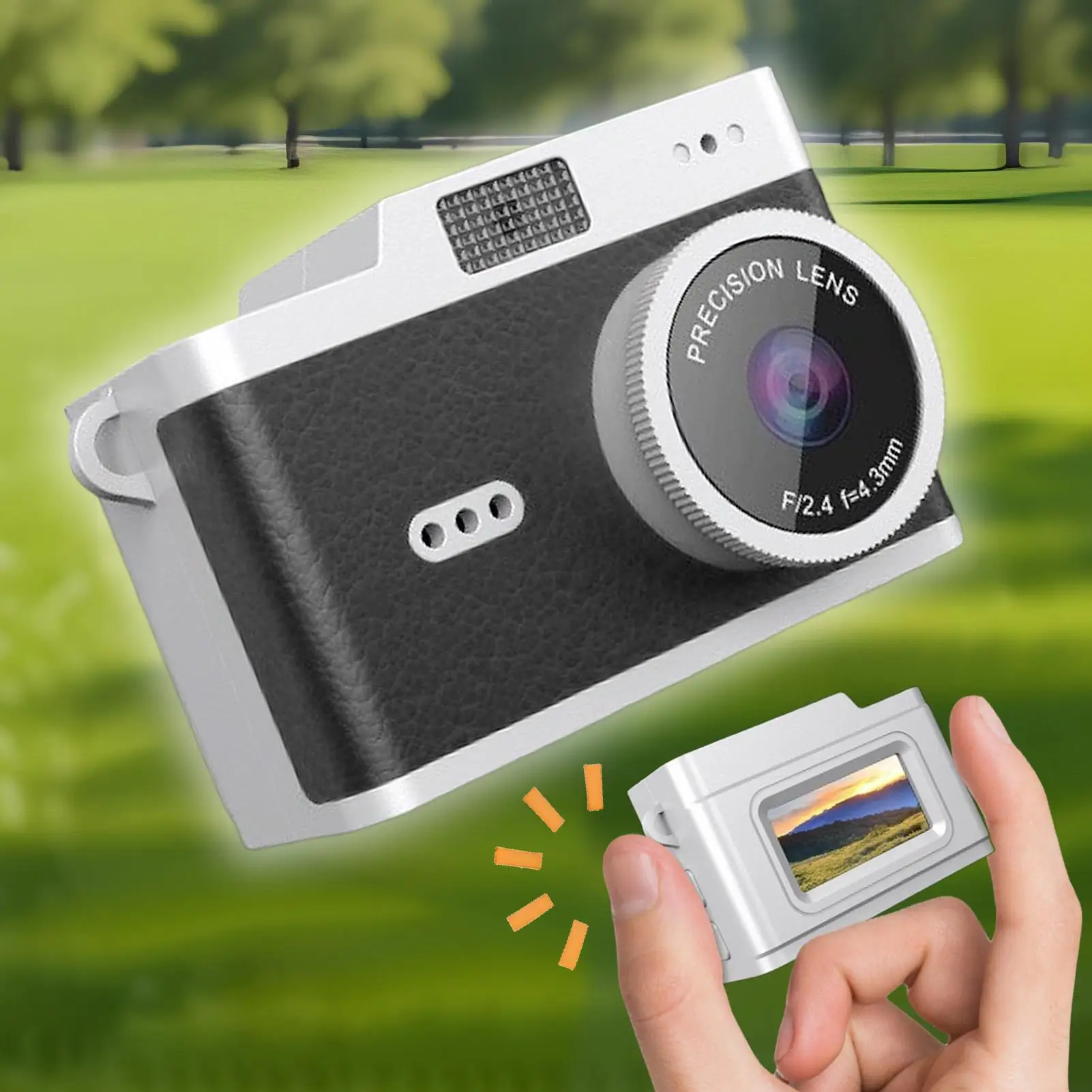 كاميرا رقمية صغيرة محمولة 3 مرشحات كاميرا فيديو مدمجة كاميرا مسجل عتيقة للمبتدئين البالغين والأطفال والأولاد والبنات والسفر