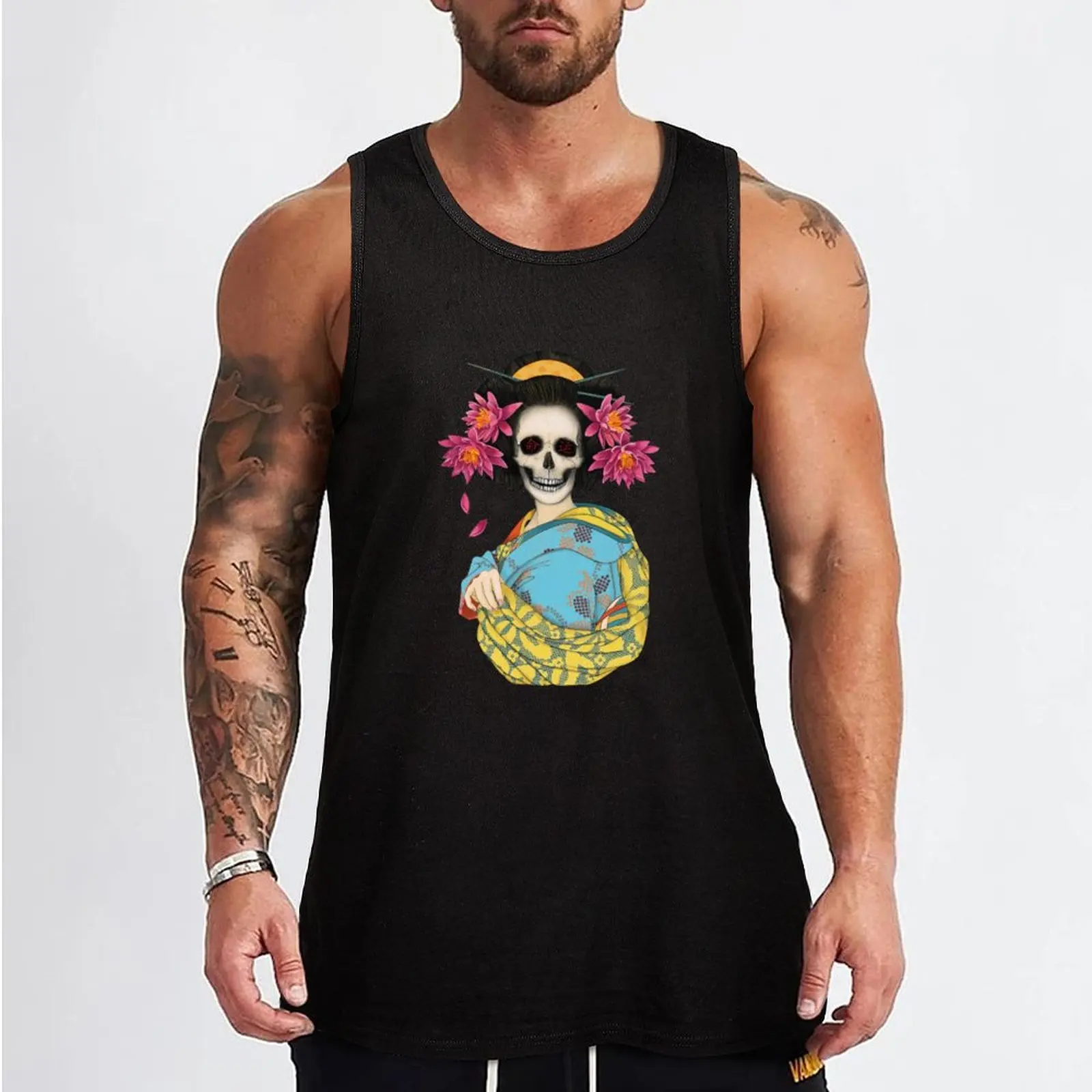 Destiny: Wisdom of the Lotus Tank Top sleeveless shirt man clothing men Male clothes