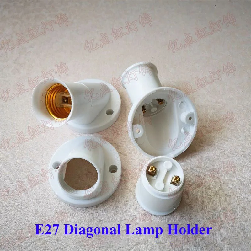 E27 حامل مصباح توفير الطاقة مصباح E14 حامل مصباح المقبس B22 حربة قاعدة LED سطح جبل كبير المسمار جولة عرض مضيئة مزودة بقاعدة