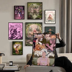M-Melanie Portals MartinezS Anime Posters Sticky Decoracion Painting Wall Art White Kraft Paper Wall Decor