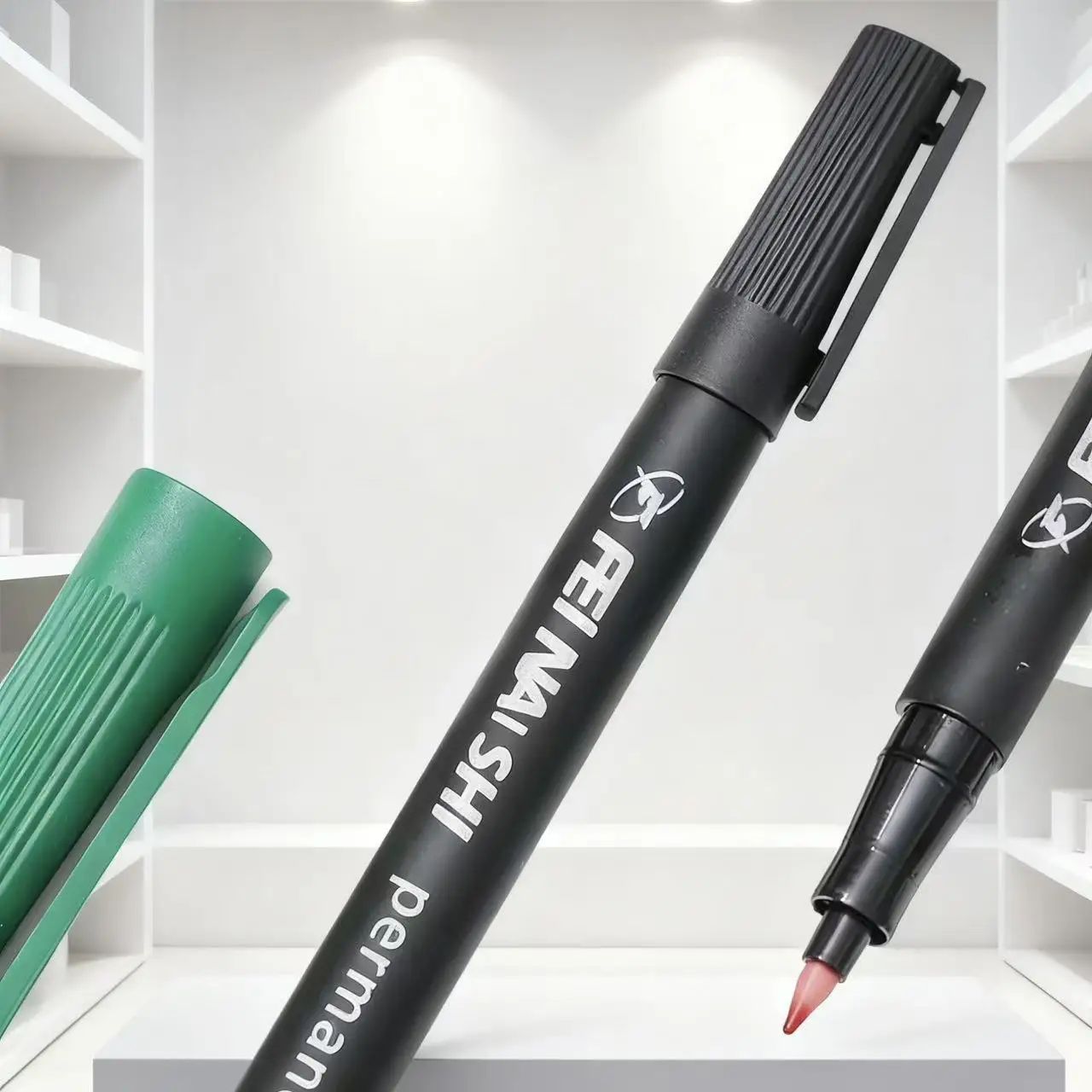 4-farbige Permanentmarker mit feiner Spitze, für Business-Briefpapier, Schulbürobedarf, DIY-Malerei – Detail 3