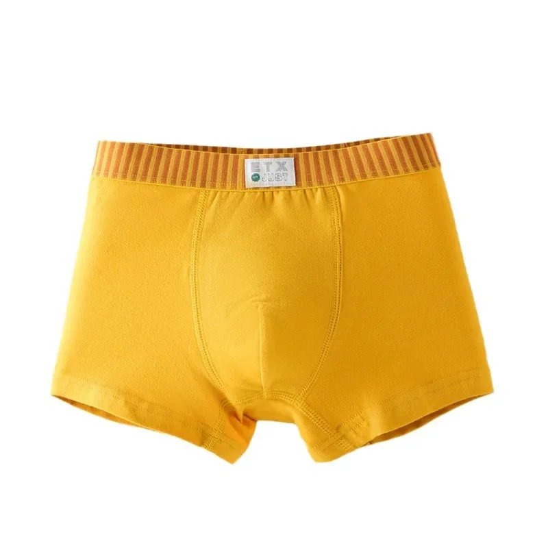 

Kids underwear for 2-20y teenager 5pcs/lot student wholesales new children high quality solid boys cotton boxer shorts panties