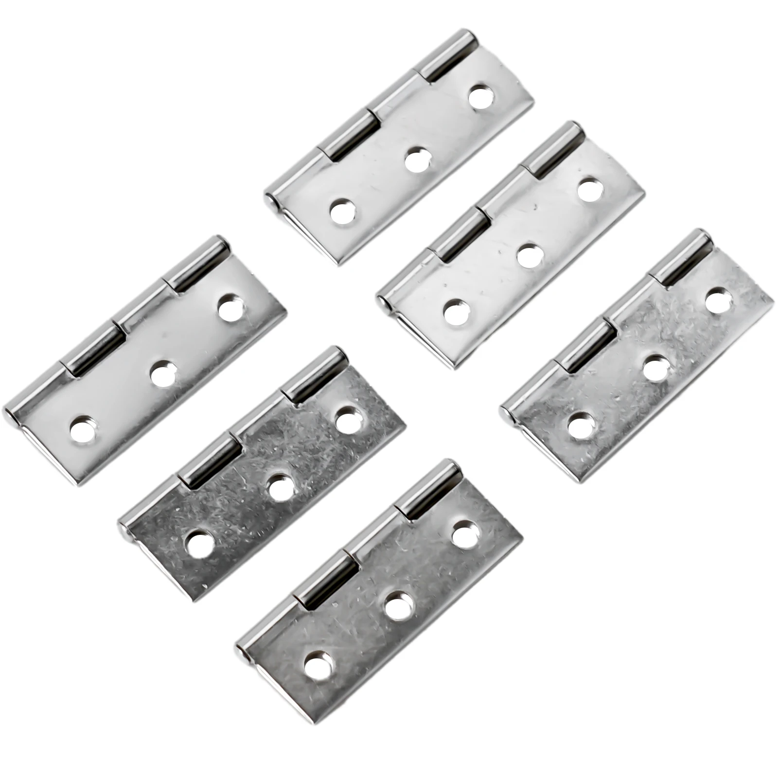 10Pcs Stainless Steel Hinge Wooden Box Mini Hinge Door Fitting For Furniture Bookcase Window Cabinet Door Furniture-Hardware