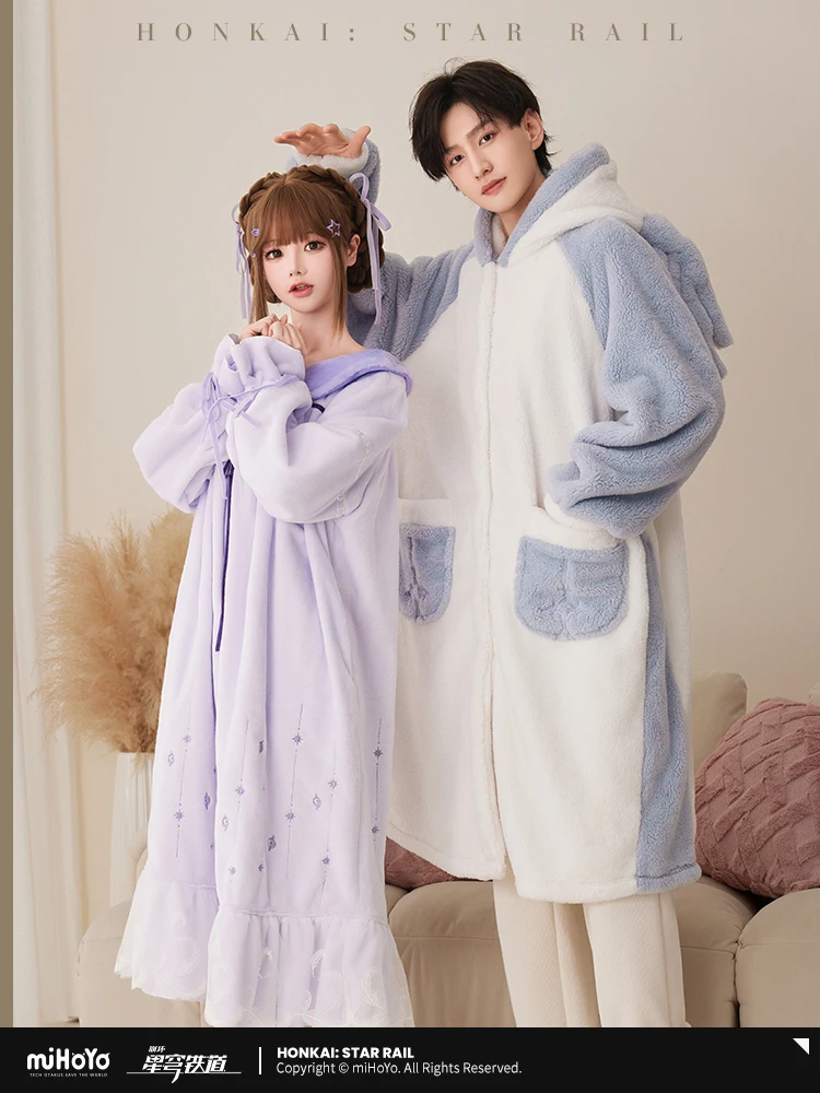 Robin Pajamas Game Honkai Star Rail Official Sunday Theme Impression Series Nightgown Couple Cosplay Household Clothe Gifts